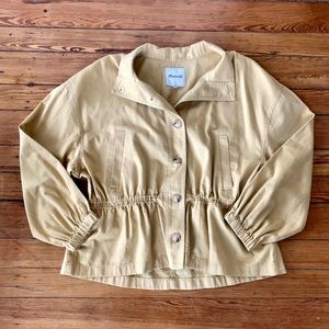 *nwt* Madewell Muted Yellow Utility Jacket